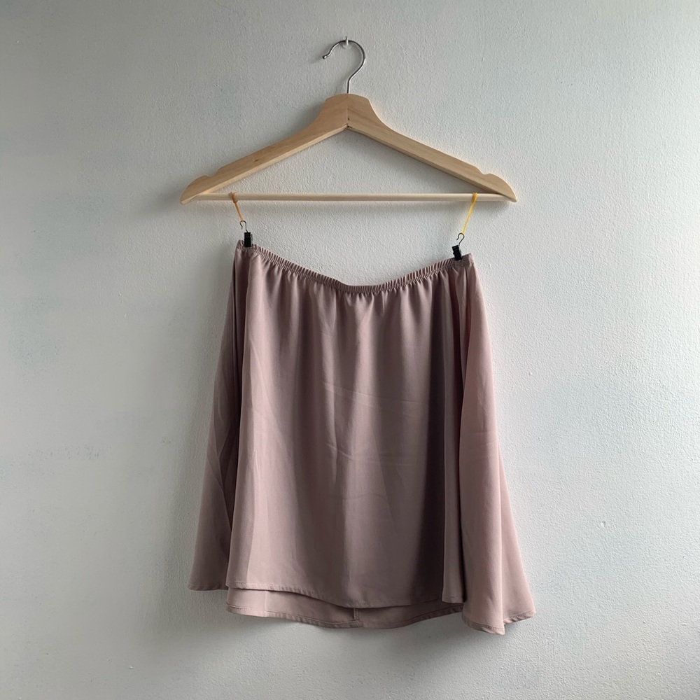Taupe Swing Skirt